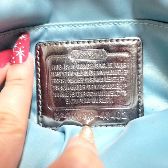 Coach Amanda Large Satin Wristlet - Picture 7 of 11